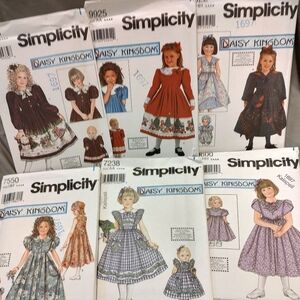 BNNU Vintage Daisy Kingdom Dress Patterns - Set Of 6